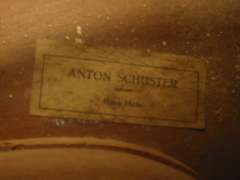 The Bass Lamp's maker's label